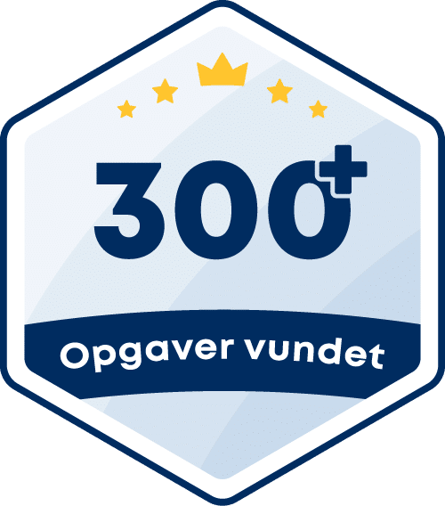 Emblem vundne opgaver 300+