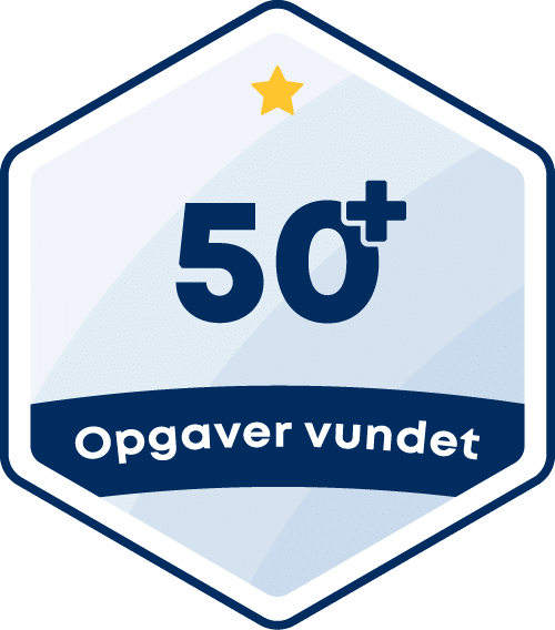 Emblem vundne opgaver 50+